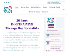 Tablet Screenshot of 20paws.com